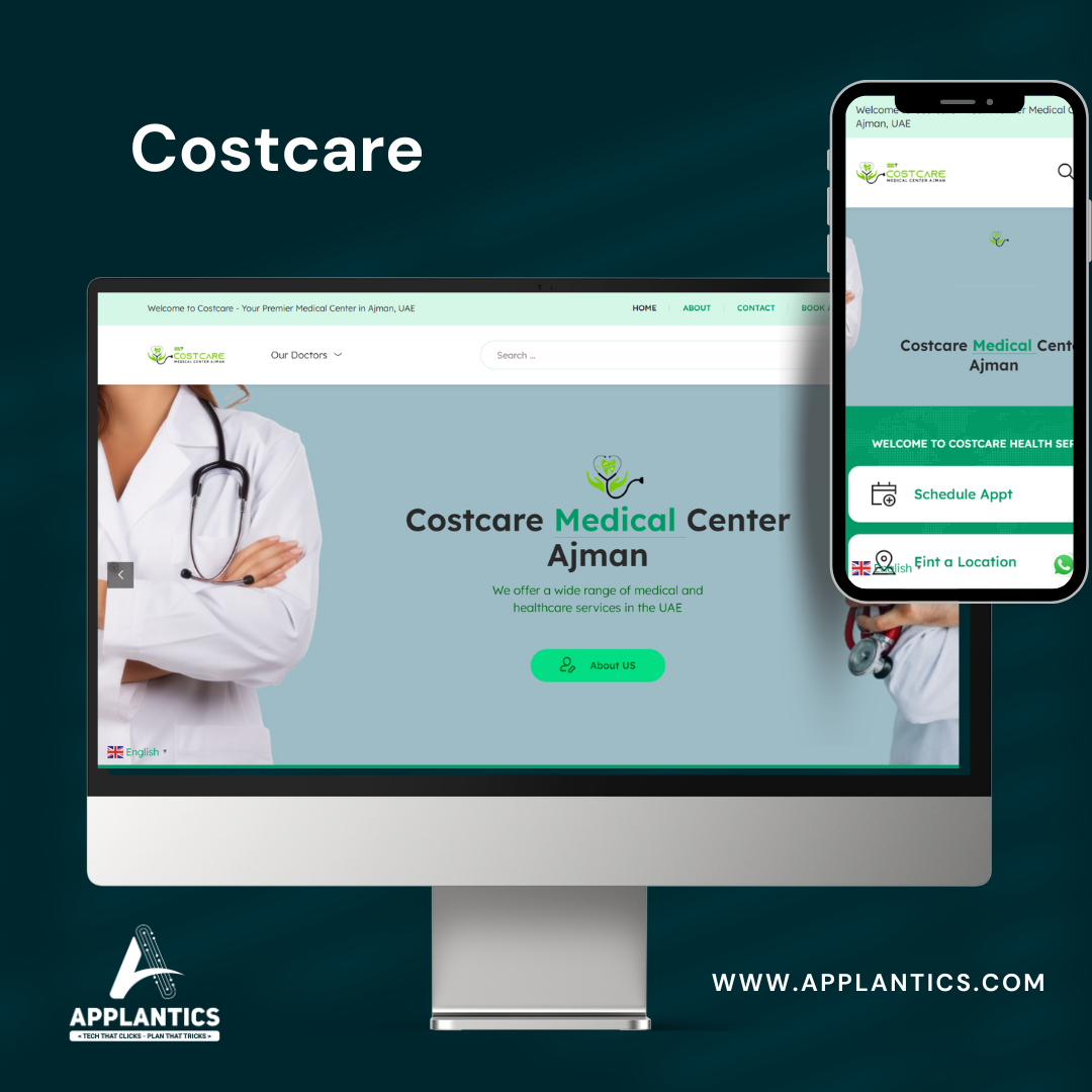 CostCare Healthcare Website - Medical Services Web Design by Applantics