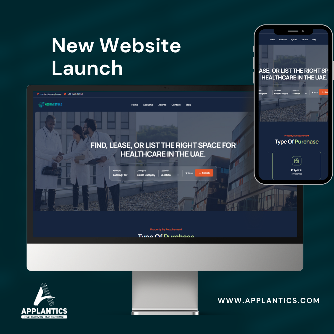 Medinvest Healthcare Investment Website - Medical Portal Design by Applantics