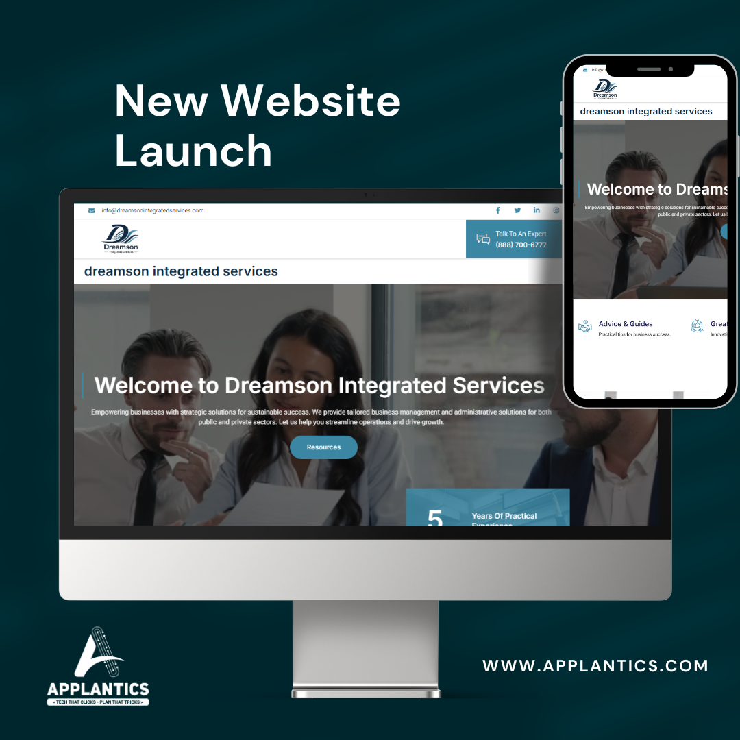 Dreamson Professional Website - Luxury Services Web Design by Applantics