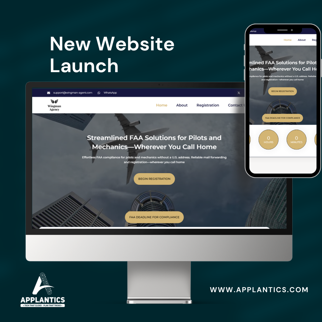 Wingman Agent Professional Website - Real Estate Web Design by Applantics