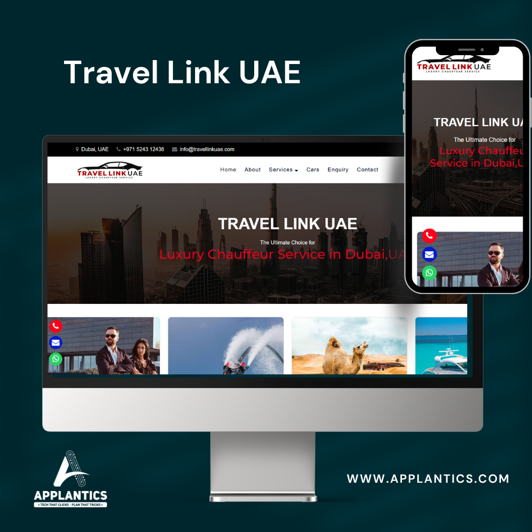 Travel Link Website - Tourism & Travel Web Development by Applantics Sri Lanka