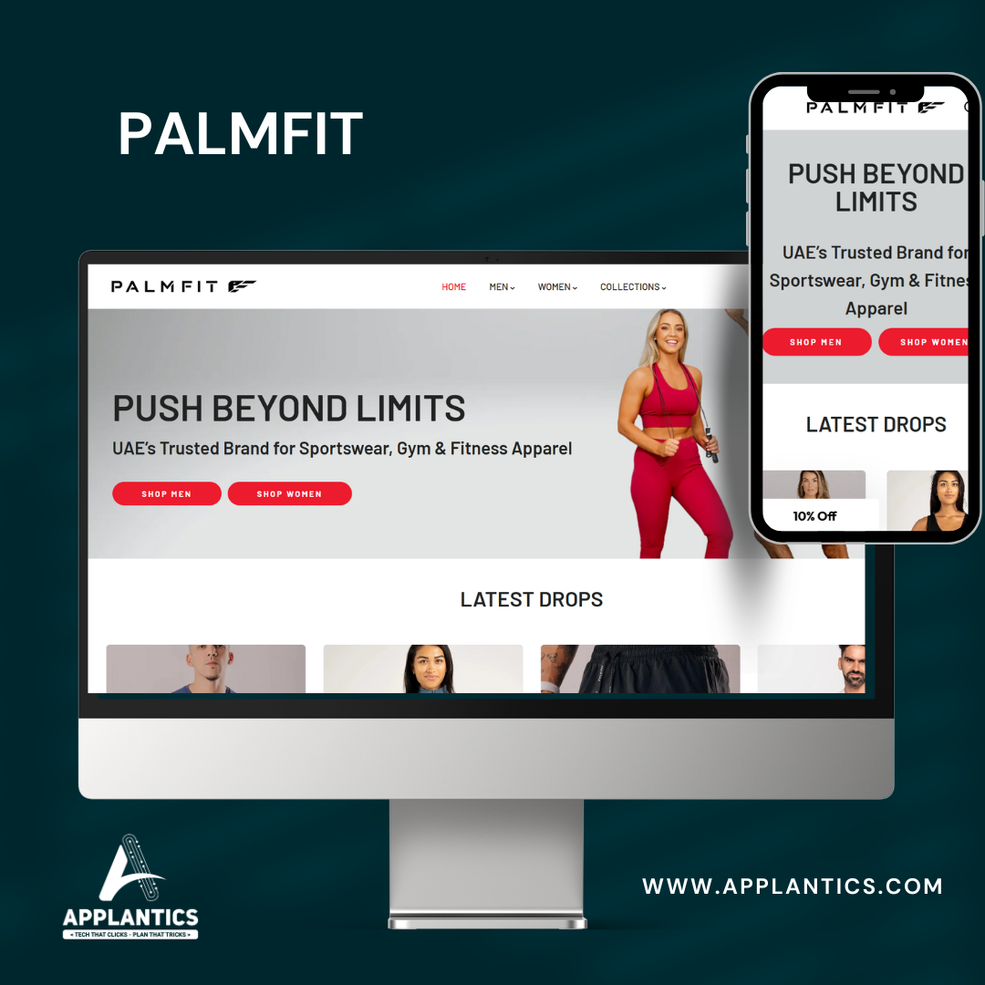 PalmFit Fitness Website - Health & Wellness Web Design by Applantics