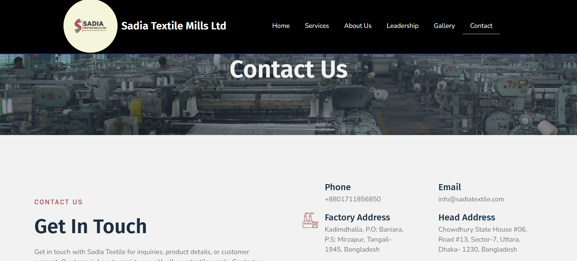 sadia Portfolio Project - Web Design by Applantics