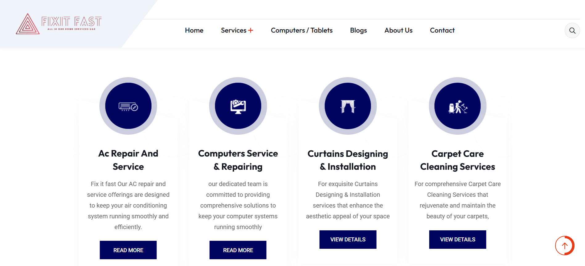fixitfast Portfolio Project - Web Design by Applantics