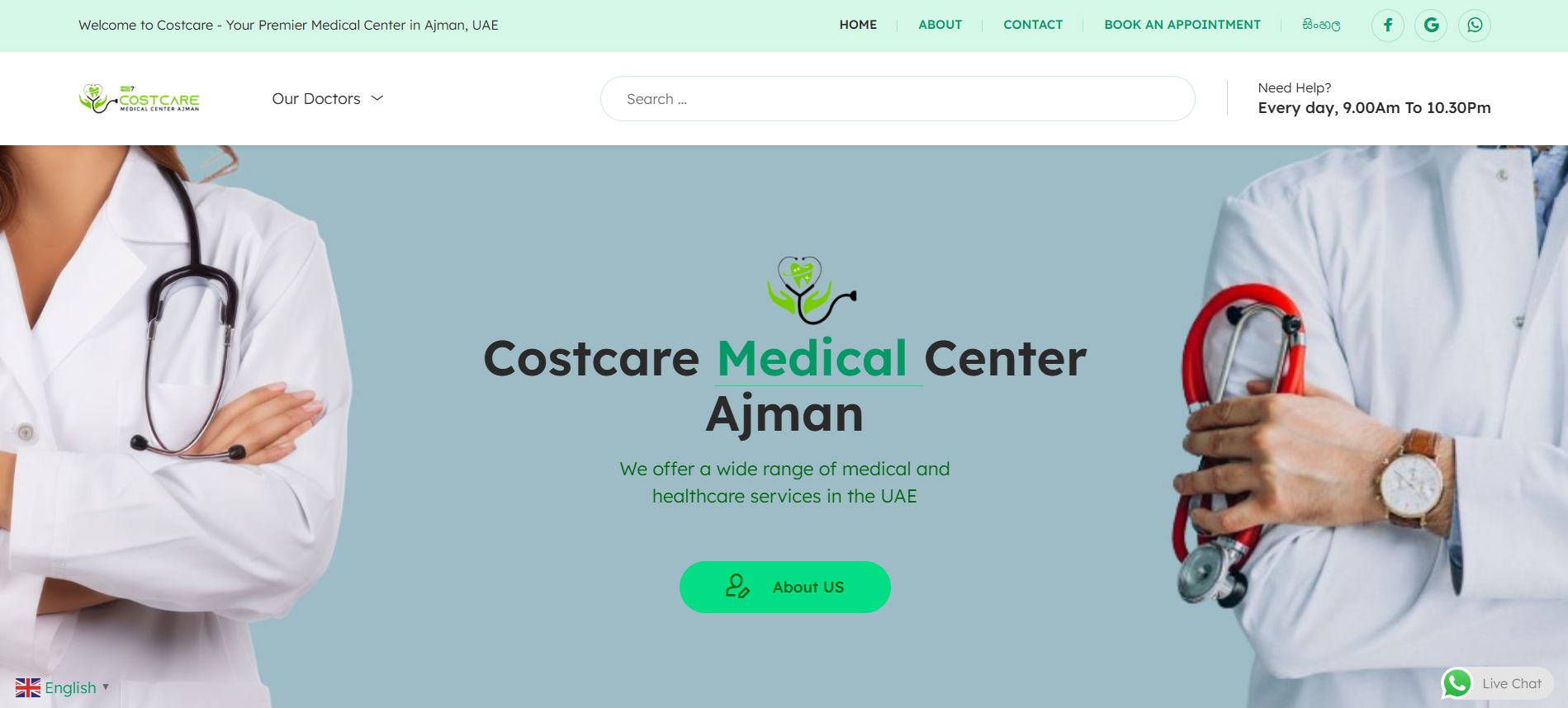 costcare Portfolio Project - Web Design by Applantics