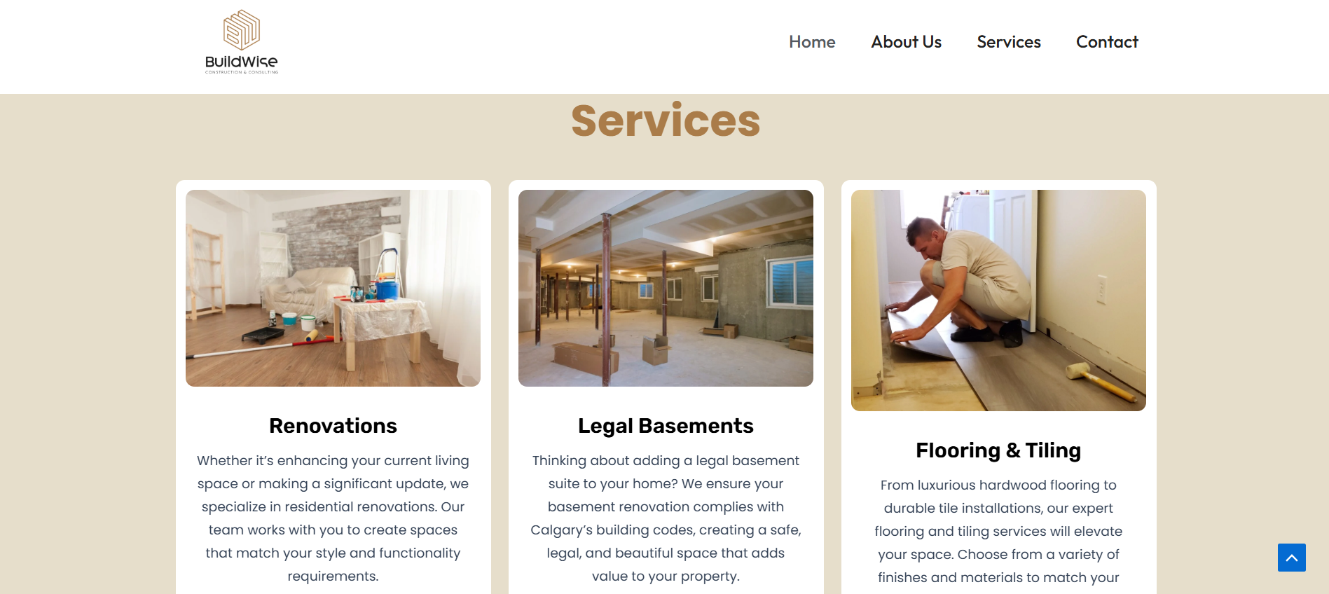 buildwise Portfolio Project - Web Design by Applantics