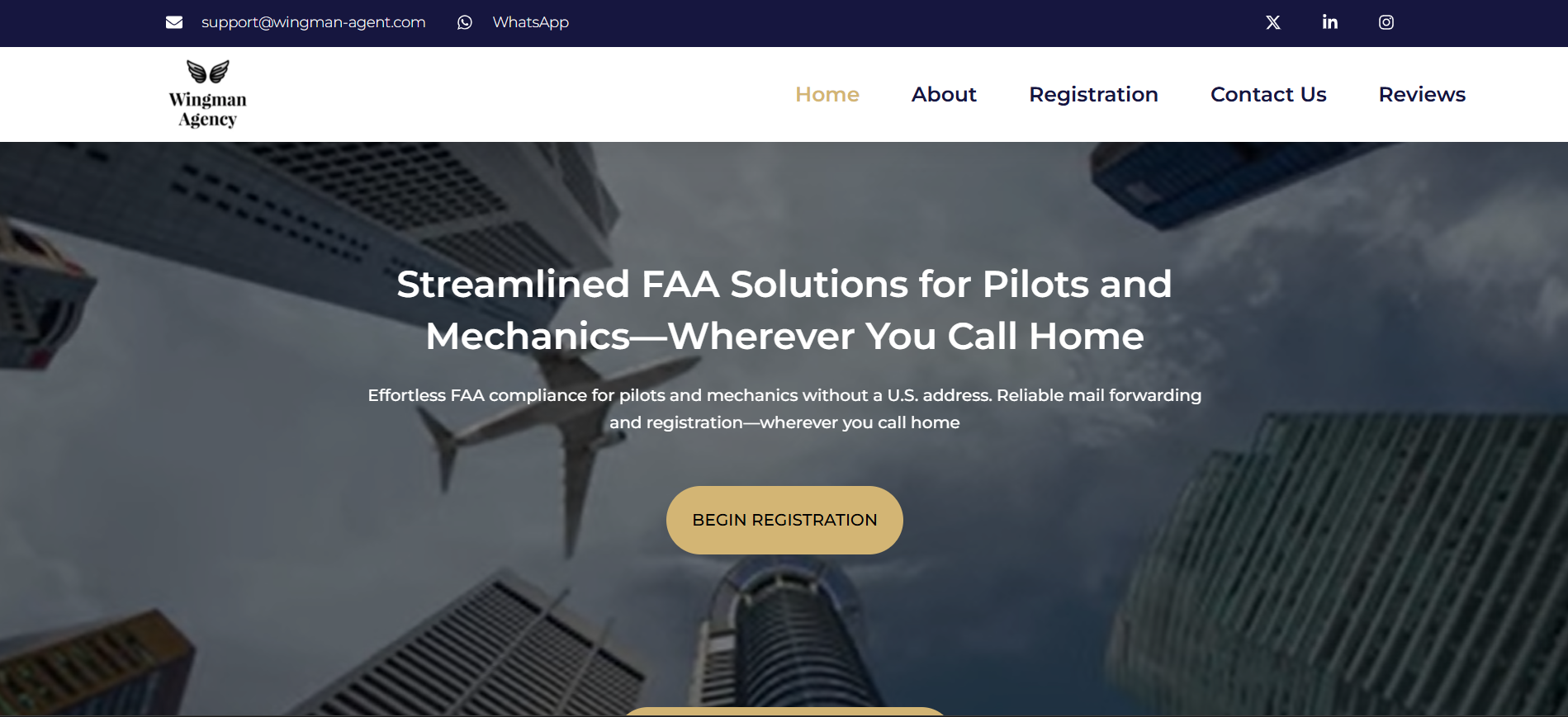 wingman Portfolio Project - Web Design by Applantics