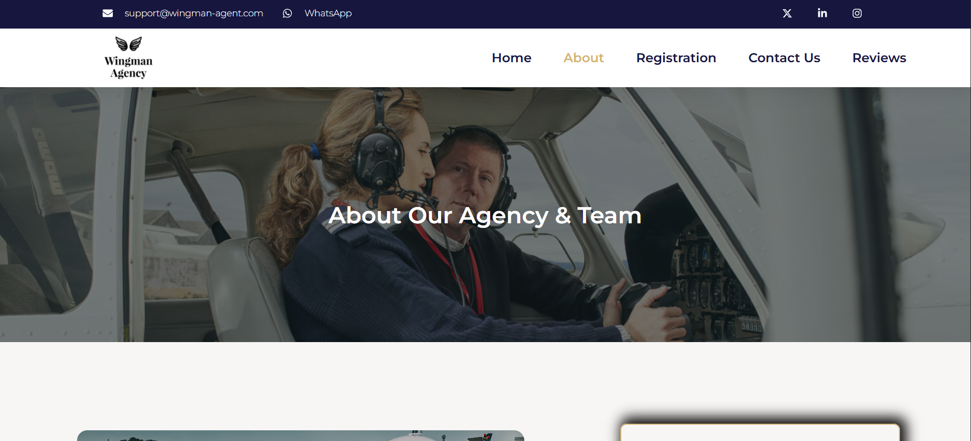 wingman Portfolio Project - Web Design by Applantics