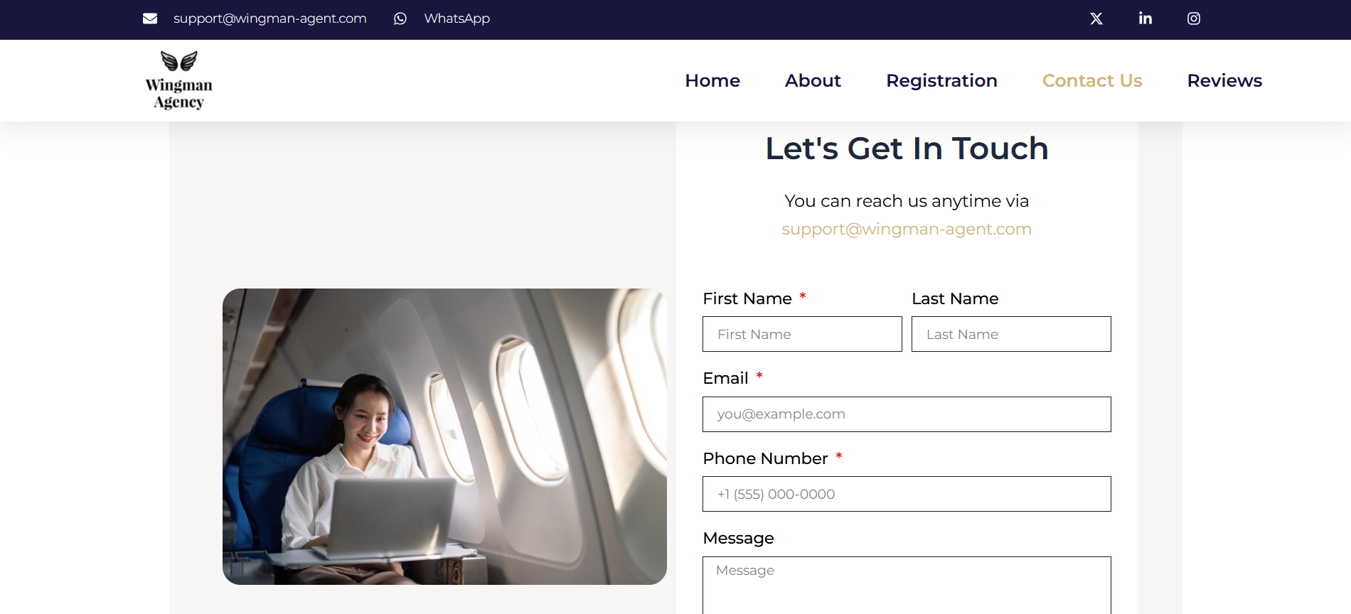 wingman Portfolio Project - Web Design by Applantics