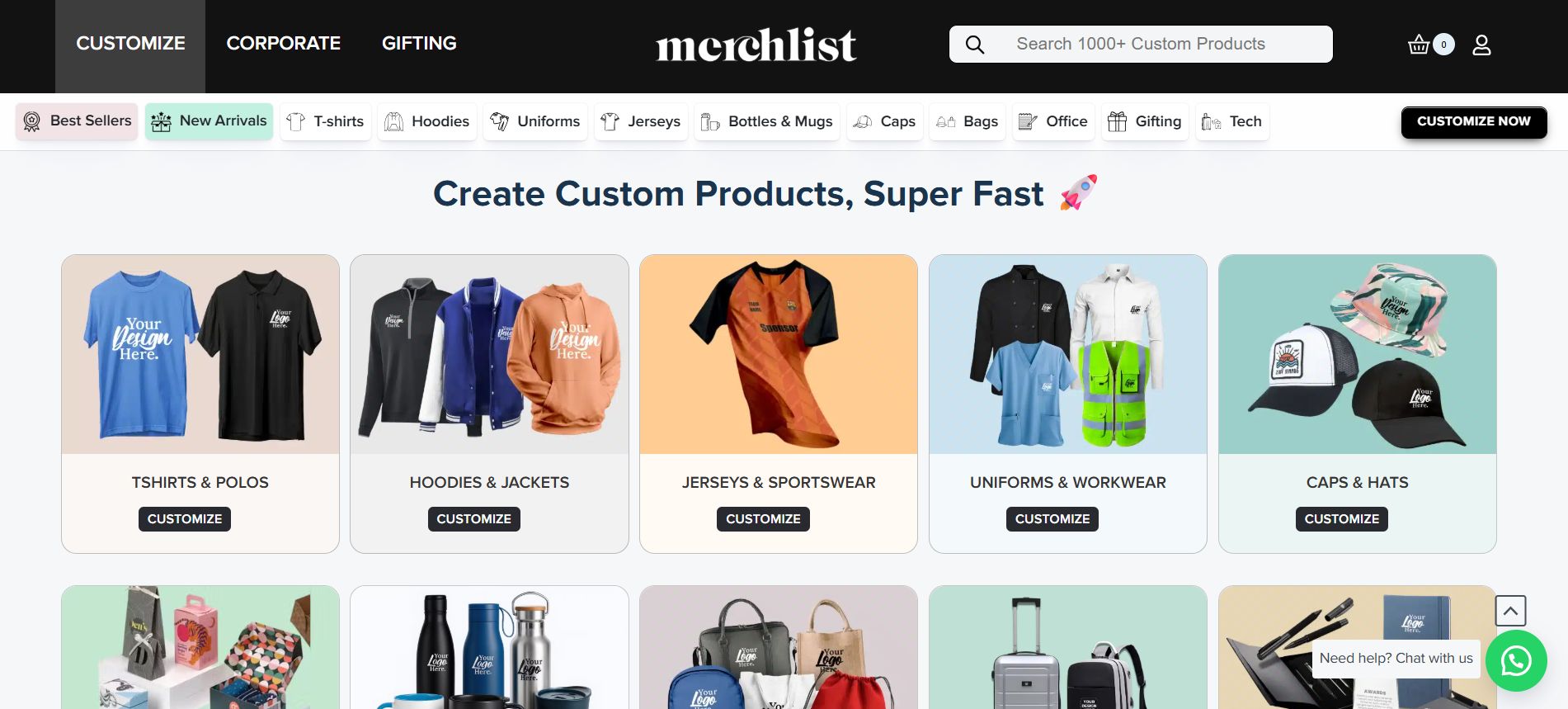 merchlist Portfolio Project - Web Design by Applantics